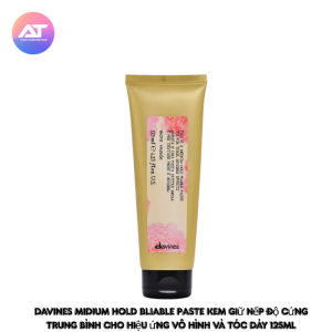 Kem Tạo Kiểu Davines Medium Hold Pliable Paste Giữ Nếp Trung Bình Tạo Kiểu Tóc Tự Nhiên 125ml