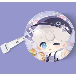 Love and Deepspace Tape Measure 1pc Chibi Soft Body Ruler 2m Metric Inch Double Scale Xavier Zayne Rafayel Sylus Caleb Waist Hip Sewing Game Merch Birthday Gift for Teens
