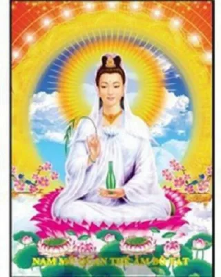 [HCM]Tranh thêu quan âm bồ tát - LV3075