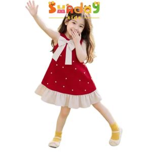 Sundaykids Girls Black Princess Dress Bowknot Dress Girls Clothes