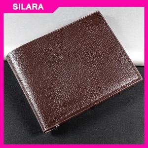 SILARA Người Đàn Ông Của Ví Da Người Đàn Ông Ví Cao Cấp Sản Phẩm Nhân Tạo Da Ví Cho Người Đàn Ông Ngắn Màu Đen Walet Portefeuille Homme