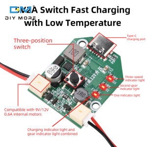 Dc 9V/12V 3-Quạt tốc độ bảng mạch không chổi than Bảng điều khiển Bo mạch chủ bảng phổ quát sạc USB quạt nhỏ Hội Đồng Quản trị hỗ trợ 5V/2A sạc nhanh loại