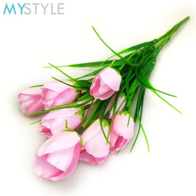 BUNGA TULIP SC10 ARTIFICIAL1 TANGKAI = 10 BUNGA PLASTIK HIAS PALSU DEKORASI