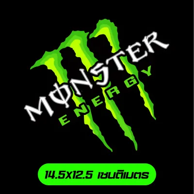 สติ๊กเกอร์ติดรถ Monster สติกเกอร์แต่งรถ มอเตอร์ไซค์ บิ๊กไบค์ เนื้อPVC เคลือบเงา