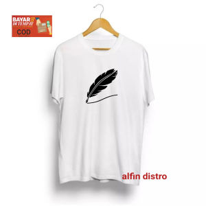 Alfin Distro / BULU AYAM / Kaos Distro Pria / Atasan T-Shirt Pria / Baju Kaos Distro Bandung Keren / Kaos Distro Murah / Produk Distro Indonesia Kaos Distro 100% Cotton Combed 30s Bahan Adem Kaos Hitam / KAOS KATA KATA KEREN / KAOS TULISAN UNIK /