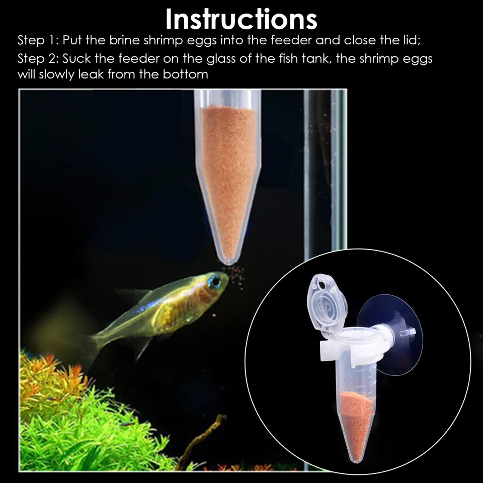 1pcs Acrylic Aquarium Feeder Fish Tank Fish Shrimp Food Live Worm