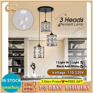 LED Pendant Lamp Chandelier Ceiling Light For Living Room Dining Table Modern Flower Petal Process Ceiling Lamps Droplight Hollow Out Hanging Lamp Home Decorative