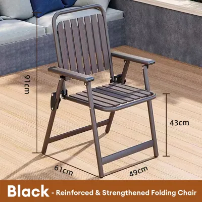 NAIJIA Portable Folding Chair 2-in-1 Lazy Recliner & Nap Bed for Office/Balcony/Beach/Camping | Kerusi Malas Lipat | Elderly Leisure & Attendant Chair 摺疊椅