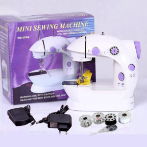 Máy May Mini Gia Đình Có Đèn Led Để Bàn Nhỏ Gọn Dễ Dàng Tiện Lợi Sử Dụng