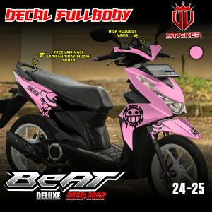 Decal Sticker Full Body Honda BEAT DELUXE 2020 2021 2022 2023 Sticker Decal Full body Desain one Piece UV 24-25