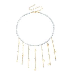 Thời trang Baroque phong cách dài tua Vòng cổ ngọc trai cho phụ nữ thanh lịch và thiết kế cổ điển cho các dịp trang trọng