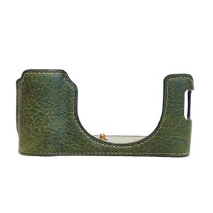 PU Leather Half Shell Case Vintaged Designing for X100VI Offering Quick and Memory Swap