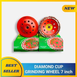 Diamond Cup Grinding Wheel DC 7" D Double Row Mata Gerinda 7 inch