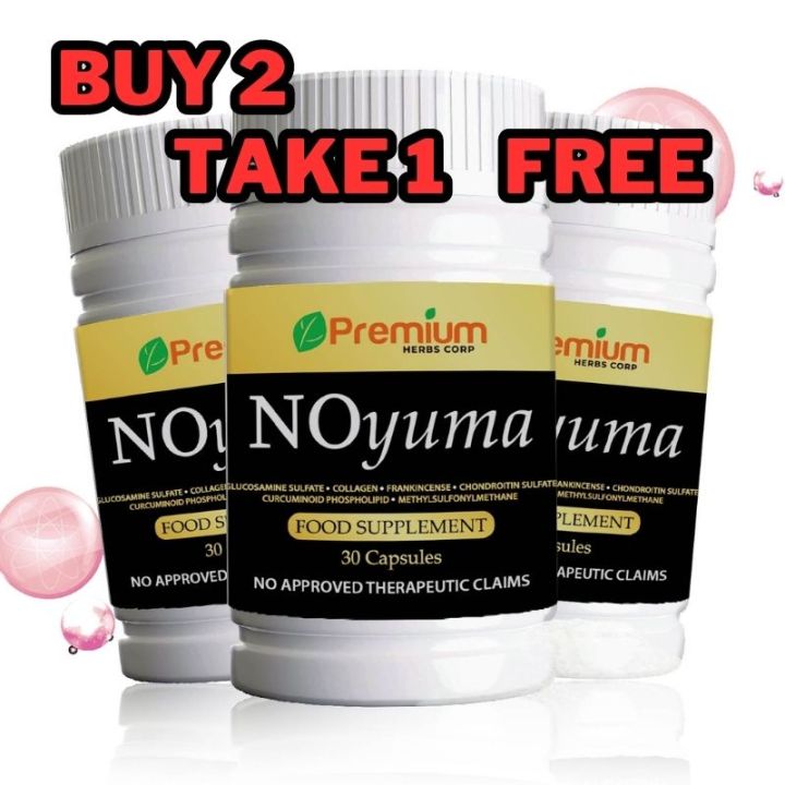 3 Bottles of NOyuma 30 Capsules Rayuma Joint Muscle Pain Relief for ...