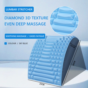 EVA Lumbar Back Stretcher | Curved Massage Support with 113 Raised Points