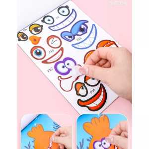 Buku Sticker / Stiker Anak Mainan Anak Tempel Sticker / Stiker di Gambar