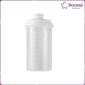 Suomi 1Pc 450ml Transparent Airtight Food Canister Multi-Purpose Sealed Storage Jar Portable Drink Cup