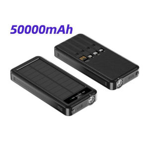 200000MAH strong battery life fast charging portable support for Phone power bank original  Solar 4 Kabel Dual LED Kuat Cahaya Powerbank