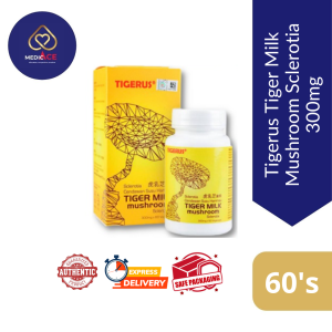 Tigerus Tiger Milk Mushroom Sclerotia 300mg / Organic Tiger Milk Mushroom Sclerotia 420mg 60s