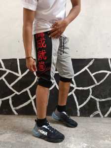 Celana Jogger pants pria / jogger pendek 3 4 / jogger motif korea