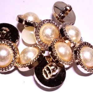 Kancing Jamur Mutiara Kancing Baju Model Kancing Jamur Mutiara Gold KSED 2301