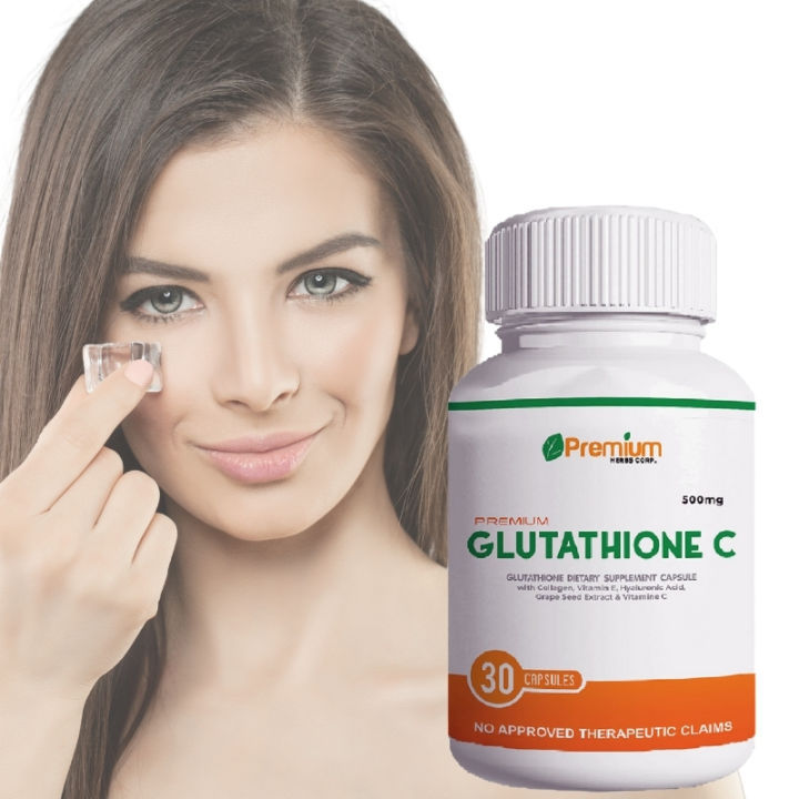 Glutathione C Capsule Collagen Whitening with Vitamin C Ascorbic Acid