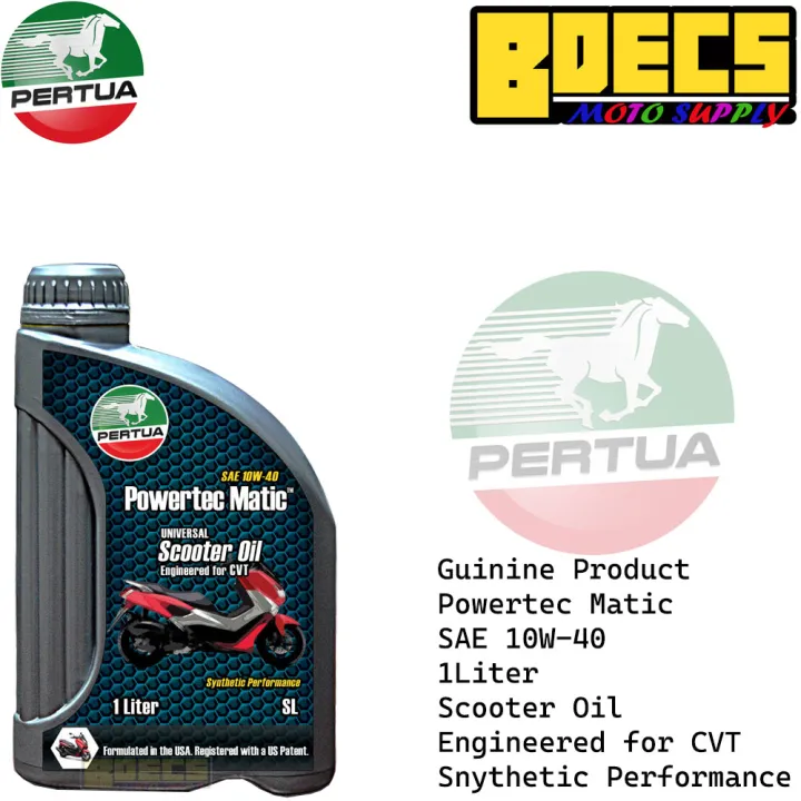 Pertua%20Powertec%20Matic%20Synthetic%20Performance%20Engine%20Oil%20Scooter%2010W%20-%2040%20Original%20800ml%20or%201%20Liter%20I%20Bdecs%20-%20Image%202
