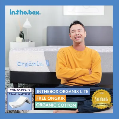 INTHEBOX - Bundle Kasur Latex Organix Lite + Travel mattress - Ukuran kasur 90x200 100x200 120x200 140x200 160x200 180x200 200x200