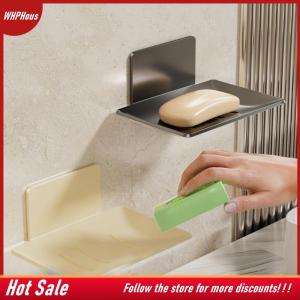 【COD】🔥🔥🔥 Carbon Steel Bathroom Shower Storage Soap Tray Rack Soap Tray Wall Mounted Drainage Soap Tray Box