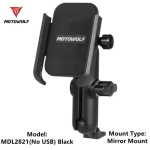 MOTOWOLF PEMEGANG TELEFON BIMBIT MOTOSIKAL / BASIKAL | BRAKET GPS & TELEFON UNTUK MOTOR / BIKE MOTORCYCLE PHONE HOLDER BICYCLE GPS HANDPHONE BRACKET BIKE MOTOR MDL2821