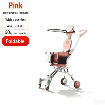 Baby Stroller 3 in 1 travel Stroller Big 4 Wheels Lightweight Foldable Stable Soft Seat Kids Stroller Foldable Stroller