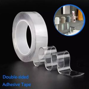 Double Tape Nano Selotip Bening 2 Sisi Serbaguna 1M Bisa Di Cuci