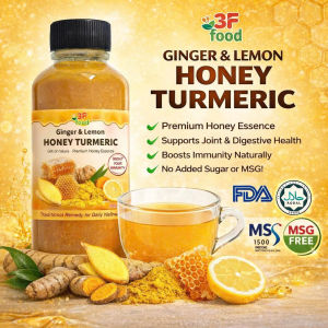 Ginger Lemon Honey Turmeric 120ML – Boost Immunity No Added Sugar Natural Detox & Wellness