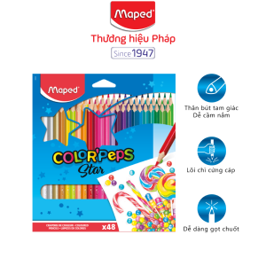 Chì màu Colorpeps Maped - Pháp 48 màu [Chính hãng]