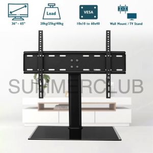 Universal TV Stand Wall Mount On Table Or Console For 26-65 inch VESA
