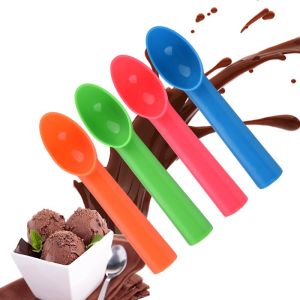 Plastic Ice Cream Spoon Fruit Digger Tool Circular Ice Cream Balls Thickened Ice Cream Scoop Kitchen Accessories