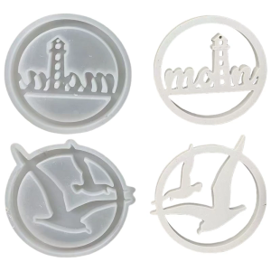 Silicon Khuôn Cho Crafting Vòng Ngọn Hải Đăng Biển Mòng Biển vật trang trí treo Trang Trí Khuôn Cho Tự Làm Những Người Đam Mê Và Nhà Decors