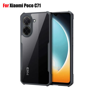 Case Xiaomi Poco C71 Case Fusion Shockproof Bahan Akrilik Transparan