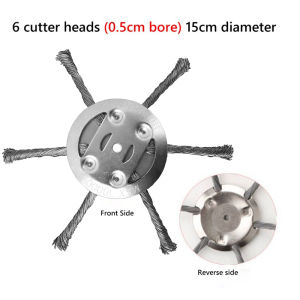Wire Mower Head-For Electric Mowers 3 or 6 Blades Wire Mower Head Garden Lawn Weeding Tool