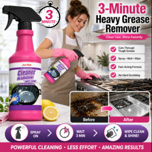 ✨Quick Degreasing✨Kitchen Degreaser /Heavy Duty Degreaser/BBQ Grease Remover 3-Minute Action Oil Stain Cleaner For Stove Top Grill Oven Remove Grease Fast