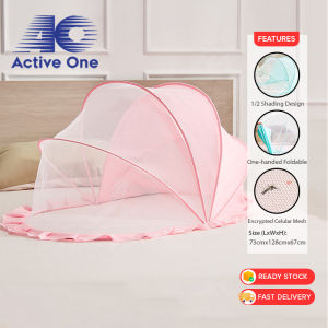 ACTIVEONE Baby Mosquito Net Portable Folding Mosquito Net Shading Baby Anti Mosquito Full Cover Kelambu Bayi Tempat Tidur Boleh Lipat - Fulfilled by ACTIVEONE