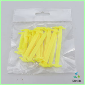 Mexin เชือกรองเท้าแบบซิลิโคน ไม่ต้องผูก 16 แท่ง / แพ็ค Lazy shoelaces