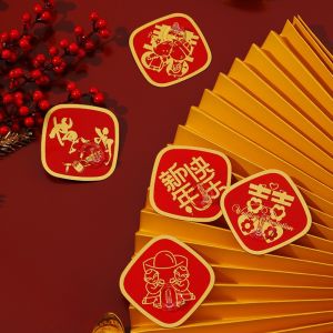 YINGXING Red Multi-function No punching Fu Word Bathroom Door Kitchen Wall Mounted Hook Coat Hook Home Decor Towel Hanger