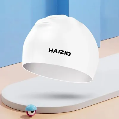 High Quality Unisex Adult Silicone Waterproof Swim Cap.