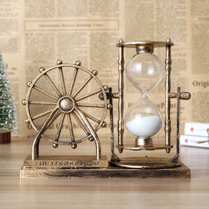Eyre Hadiah Mahasiswa Kreatif Retro Ferris Wheel Hourglass Ornament Ornamen Dekorasi Rumah Creative Student Gift Retro Ferris Wheel Hourglass Ornament Home Decoration Ornament