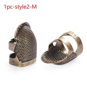 VIVAZ 1/10pcs Stitching Tools DIY Crafts Vintage Gold Metal Finger Protector Antique Ring Thimble