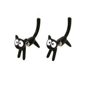 Cute Kitten Stud Earrings Female Cute Accessories Simple Unusual Ear Studs Popular Gift for Women