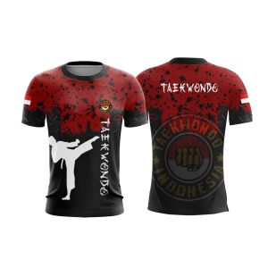 PUSATKAOSJERSEY full printing taekwondo merah 2024
