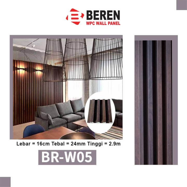 kisi-kisi partisi wpc wall panel beren BR-W05 / Batang | Lazada Indonesia