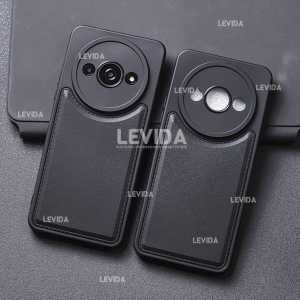 Luxury Case Leather Pro Kamera Black Redmi A3